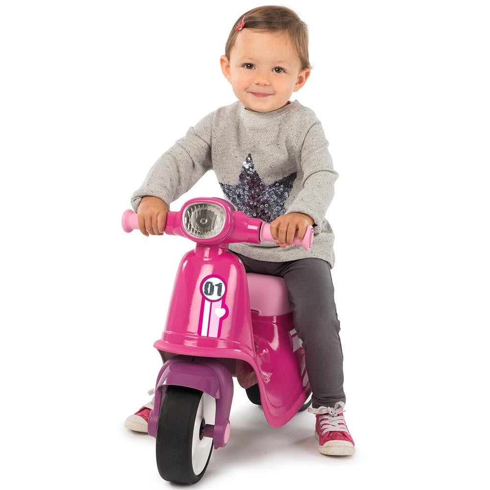 Scuter Smoby Scooter Ride-On pink - gogobaby.ro