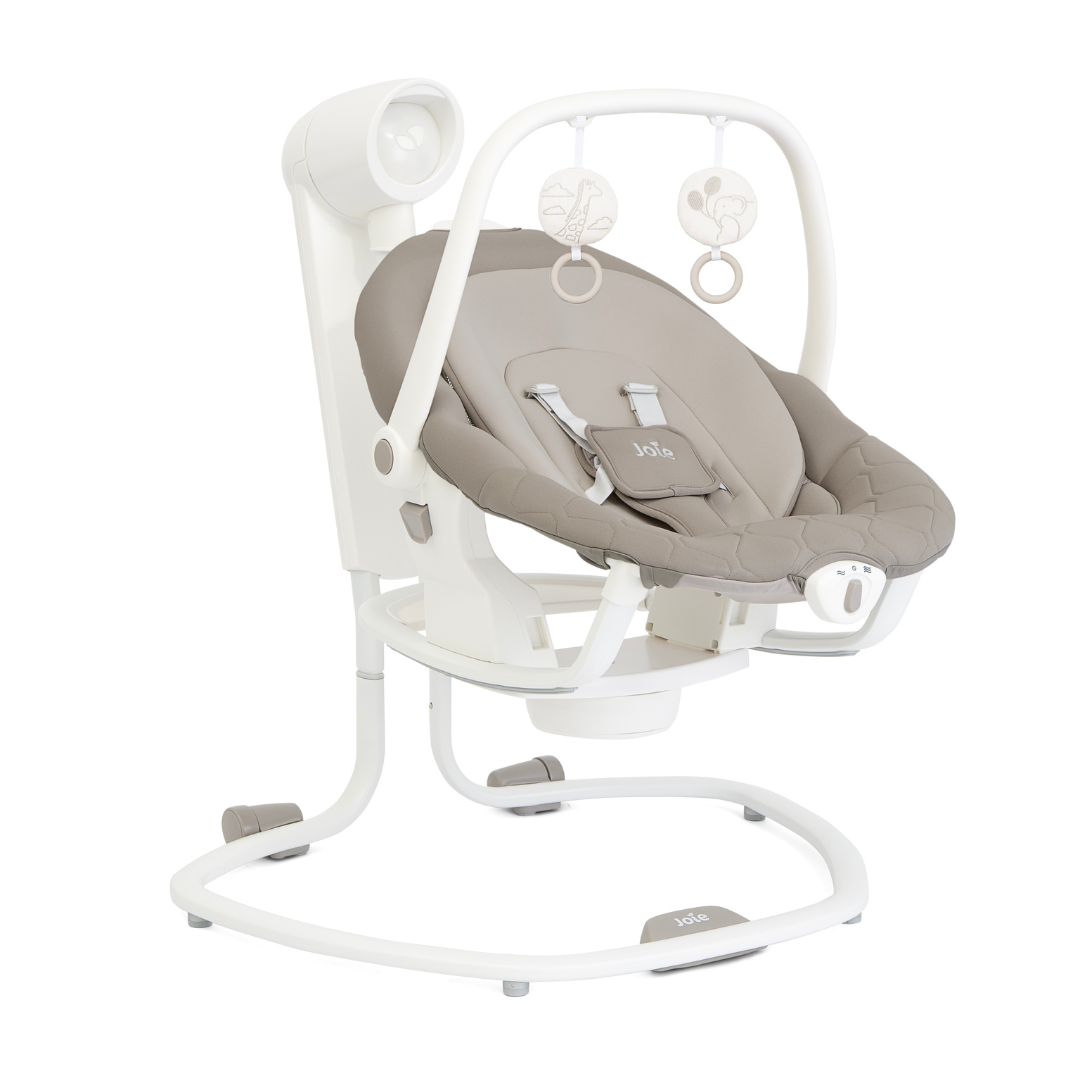 Joie - Leagan si balansoar rotativ Serina 2 in 1 Walnut - gogobaby.ro