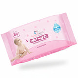 Servetele umede, Bocioland, Apa 99%, Fara parfum, 60 de bucati/pachet