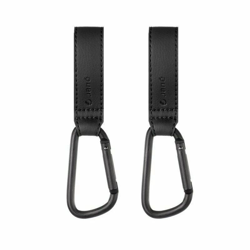 Set 2 agatatori pentru carucior, Jane, Fixare pe cadru, multifunctionale, Black
