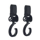 Set 2 carlige auto pentru carucior, Jane, Fixare pe cadru, multifunctionale, Negru