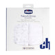 Set 2 cearceafuri cu elastic din bumbac Chicco Next2Me Forever, Cloud, 0luni+