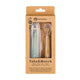 Set 2 lingurite, Petite&Mars, Take&Match, Includ cutie pentru depozitare, Adecvate pentru masina de spalat vase, Fara BPA, 6 luni+, Verde/ Galben