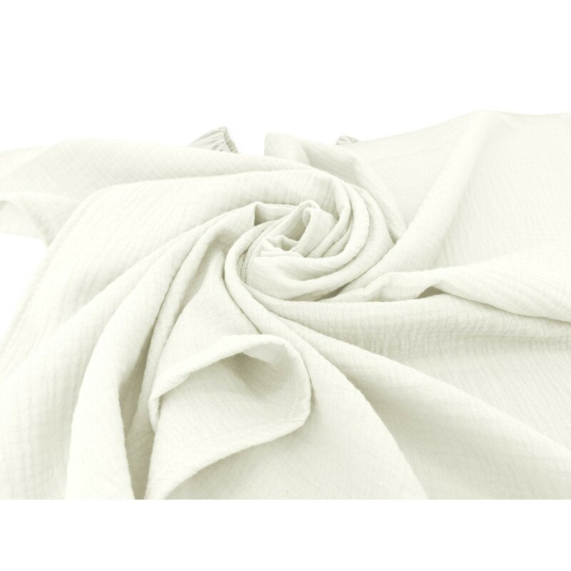 Set 2 museline, Qmini, Multifunctionale, Din bumbac certificat Oeko Tex Standard 100, Ideale pentru infasat, 75x75 cm, Warm beige and Cream