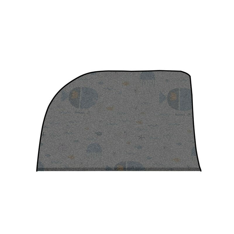 Set 2 parasolare plasa auto cu acoperire 100%, Jane, Universale, Usor de instalat, fara ventuze, Lazuli Blue - gogobaby.ro