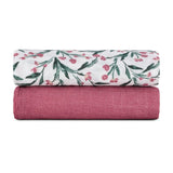 Set 2 scutece, Petite&Mars, Misty, Din muselina de bambus, Hipoalergenice, Dimensiuni mari, 120 x 120 cm, Certificate Oeko Tex Standard 100, Pink Meadow