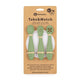 Set 3 lingurite, Petite&Mars, Take&Match, Din silicon, Diverse forme, Pentru supa, paste, alimente usoare, Dezvolta simturile si abilitatile senzoriale, Adecvate pentru masina de spalat vase, Fara BPA, 6 luni+, Sweet Pea, Verde