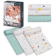 Set 3 museline, Lionelo, Dot, Multifunctionale, Din bambus, Ideale pentru infasat, Cu proprietati antibacteriene, antifungice si antialergice, Lavabile la masina de spalat, 70x70 cm, Multicolor