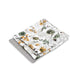 Set 3 museline, Qmini, Multifunctionale, Din bumbac certificat Oeko Tex Standard 100, 30x30 cm, Botanica si Grey