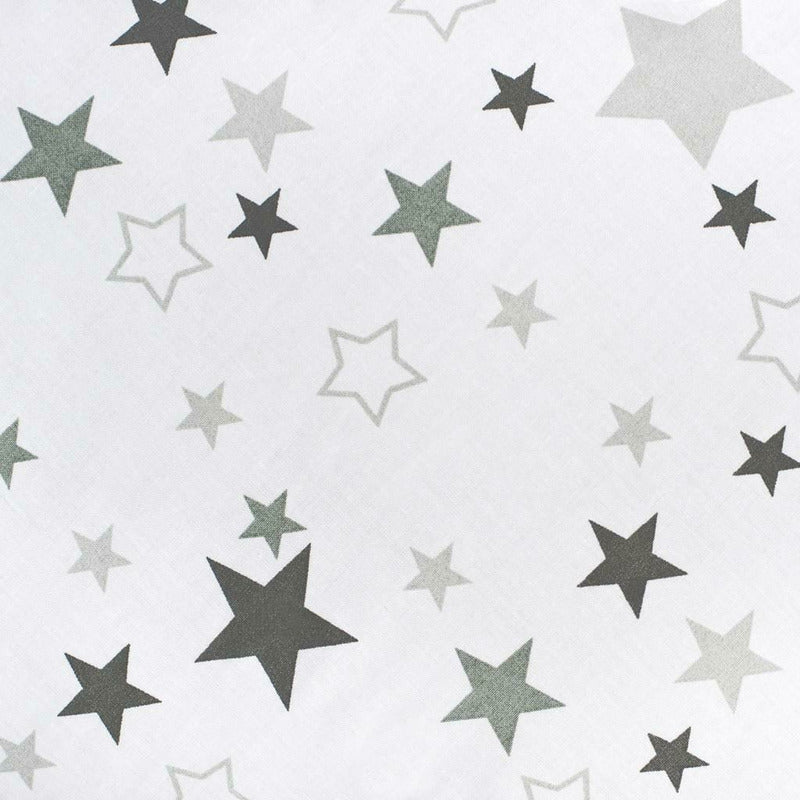 Set 3 piese, New Baby, Baby Nest, Cu paturica si pernuta, Grey stars - gogobaby.ro