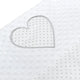 Set 3 piese, New Baby, Luxury, Baby Nest cu doua fete, Cu paturica si pernuta in forma de inima, Minky Heart White