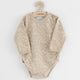 Set 3 piese, New Baby, Classic II, Include 3 body-uri cu maneca lunga, Marime 62, Din bumbac 100%, Beige