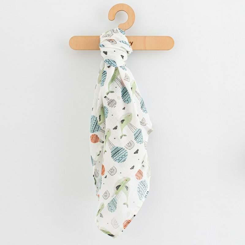 Set 3 scutece, New Baby, Multifunctionale, Din bumbac 100%, Material certificate Oeko Tex Standard 100, 70x80 cm, Multicolor, Boy - gogobaby.ro