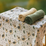 Set 3 scutece, Petite&Mars, Moussy, Din muselina de bambus, Hipoalergenice, 68 x 68 cm, Certificate Oeko Tex Standard 100, Earth Tones
