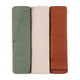 Set 3 scutece, Petite&Mars, Moussy, Din muselina de bambus, Hipoalergenice, 68 x 68 cm, Certificate Oeko Tex Standard 100, Earth Tones