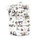 Set 4 in 1 Cosulet bebelus, MimiNu, Baby Cocoon 75x55 cm, Husa bumbac, Din bumbac certificat Oeko Tex Standard 100, Cu paturica 50x70 cm, Cu salteluta, Cu perna fluture, Design, Cars Grey