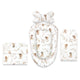 Set 4 in 1 Cosulet bebelus, MimiNu, Baby Cocoon 75x55 cm, Husa bumbac, Din bumbac certificat Oeko Tex Standard 100, Cu paturica 50x70 cm, Cu salteluta, Cu perna fluture, Fairy