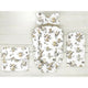 Set 4 in 1 Cosulet bebelus, MimiNu, Baby Cocoon 75x55 cm, Husa bumbac, Din bumbac certificat Oeko Tex Standard 100, Cu paturica 50x70 cm, Cu salteluta, Cu perna fluture, Savanna