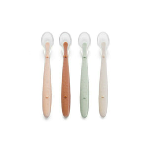 Set 4 lingurite, Jane, Din silicon, 1.2 x 1.5 x 14.7 cm, BPA Free, Sunset