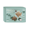 Set 50 scutece, Feedo, Maxi, De unica folosinta, Pentru 7-14 kg, 0 luni+