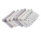 Set 6 scutece, Jane, Din muselina de bambus, Hipoalergenice, 35 x 35 cm, Star
