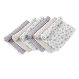 Set 6 scutece, Jane, Din muselina de bambus, Hipoalergenice, 35 x 35 cm, Star