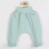 Set 7 piese, New Baby, Include body cu maneca lunga, bluza, pantalonasi cu botosei, salopeta fara maneci, caciulita, manusi, botosei, Marime 56, Din bumbac 100%, I am Blue