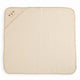 Set cadou 5 piese, New Baby, Din bumbac organic, salopeta, baveta, paturica cu gluga, jucarie, Marime 0 - 3 luni, Beige