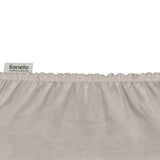 Set cearceafuri cu elastic, Lionelo, Pentru patuturi 120 x 60 cm, Pentru saltele de max. 10 cm inaltime, Din bambus, Usor de spalat, 30 grade, Fara calcare, Ecologic, Alb/Bej