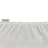 Set cearceafuri cu elastic, Lionelo, Pentru patuturi 120 x 60 cm, Pentru saltele de max. 10 cm inaltime, Din bambus, Usor de spalat, 30 grade, Fara calcare, Ecologic, Alb/Bej