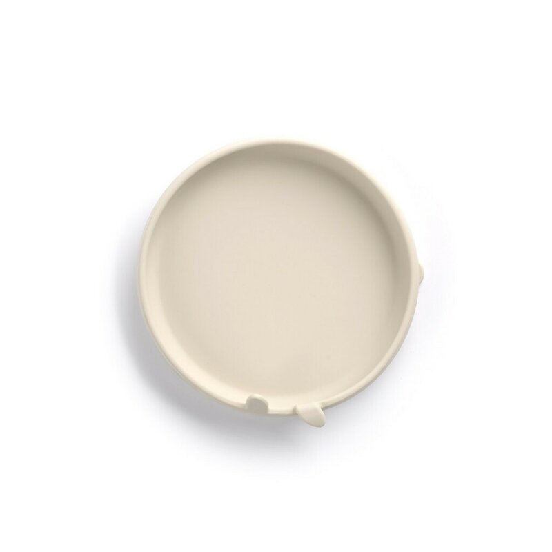 Set complet de masa, Jane, Din silicon, Cu 4 piese, Farfurie, Bol, Lingurita si pahar, BPA free, Sand