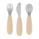 Set complet tacamuri, Petite&Mars, Take&Match, Din silicon si otel inoxidabil, Fara BPA, 12 luni+, Bej