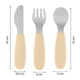 Set complet tacamuri, Petite&Mars, Take&Match, Din silicon si otel inoxidabil, Fara BPA, 12 luni+, Bej