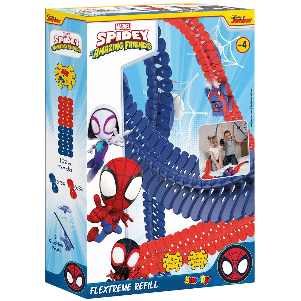 Set de extensie pentru pista Smoby Spidey FleXtreme Refill circuit de curse - gogobaby.ro