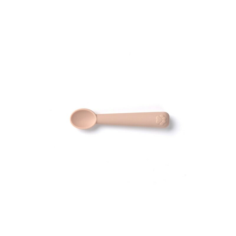 Set de masa, Jane, Din silicon, 2 piese, Cu bol si lingurita, BPA Free, Pale