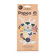 Set de pungi, Petite&Mars, Papoo, Pentru mancare, Reutilizabile, Perfect pentru calatorii, Fara BPA, 150 ml, Multicolor