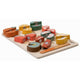 Set fructe feliate, Free2Play, Cu inchidere velcro, Din lemn, 20 piese, Multicolor