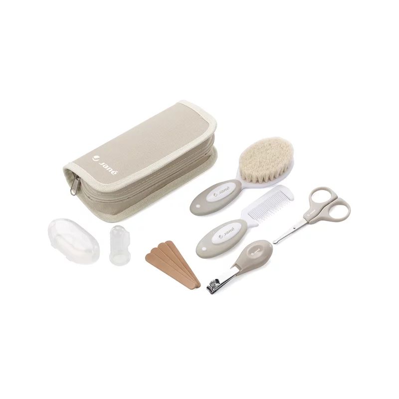 Set ingrijire, Jane, Basic, Contine forfecuta, unghiera, pile de unghii, perie de par, pieptene, degetar, periuta de dinti, Sand