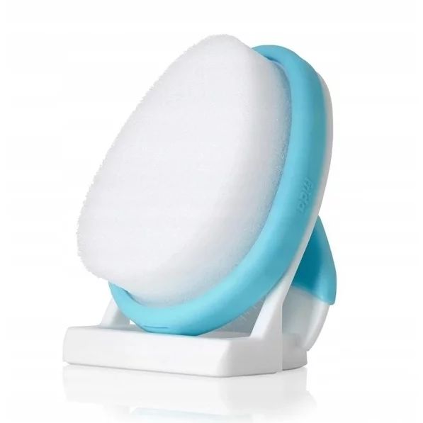 Set ingrijire scalp, Fridababy, DermaFrida, 3 in 1, Pentru dermatita seboreica la bebelusi, Include perie, burete si pieptene, Cu suport cu ventuza, De la nastere, Alb
