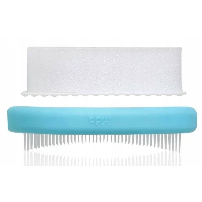Set ingrijire scalp, Fridababy, DermaFrida, 3 in 1, Pentru dermatita seboreica la bebelusi, Include perie, burete si pieptene, Cu suport cu ventuza, De la nastere, Alb
