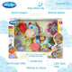 Set jucarii carucior si dentitie, Playgro, Clip Clop, Cu 3 jucarii, Cu 3 inele pentru dentitie, Cu diverse forme si texturi, Cu sunete si zornaieli, Dezvolta abilitatile motorii si imaginatia, 0 luni+, Clip Clop Sensory Garden Activity Gift Pack
