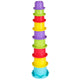 Set jucarii interactive, Playgro, Include 6 cupe pentru stivuire, 6 inele, o jucarie din plus si o jucarie cu ventuza, 6 luni+, Sensory Llama Explore and Play Gift Pack