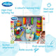 Set jucarii interactive, Playgro, Include 6 cupe pentru stivuire, 6 inele, o jucarie din plus si o jucarie cu ventuza, 6 luni+, Sensory Llama Explore and Play Gift Pack