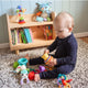 Set jucarii interactive, Playgro, Include 6 cupe pentru stivuire, 6 inele, o jucarie din plus si o jucarie cu ventuza, 6 luni+, Sensory Llama Explore and Play Gift Pack