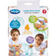 Set jucarii zornaitoare, Playgro, Include sosete interactive si 2 bratari, Inchidere cu velcro, Stimuleaza dezvoltarea senzoriala si tactila, 6 luni+, Jungle Wrist Rattle and Foot Finder