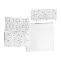 Set lenjerie din bumbac pentru patut Chicco Next2Me Forever, Conffeti, 0 luni+
