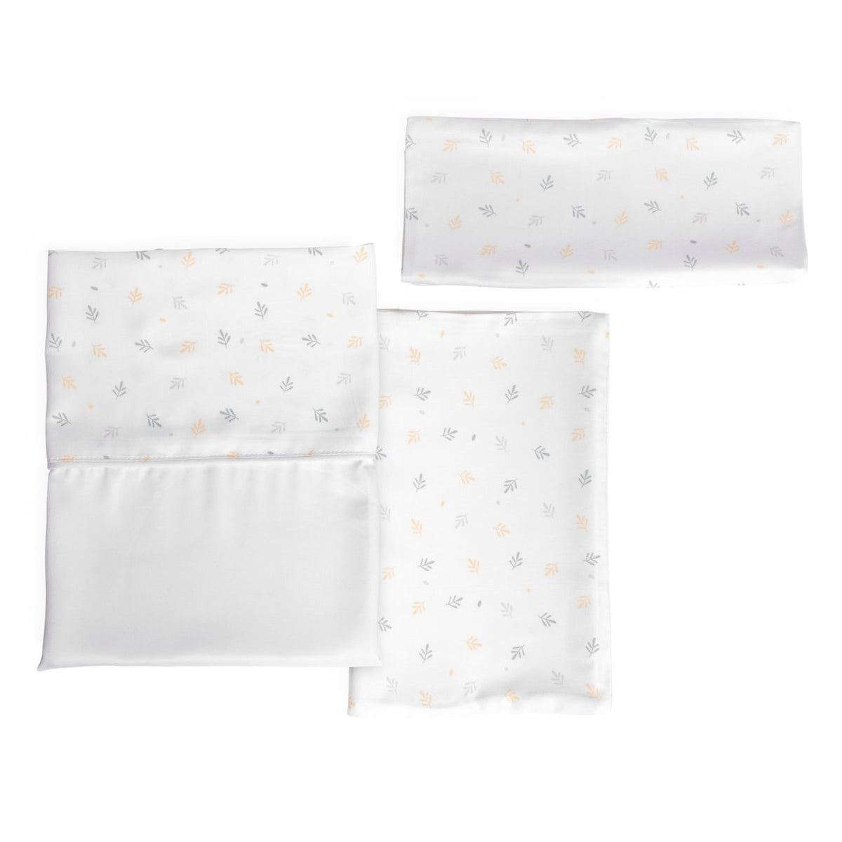Set lenjerie din fibra bambus pentru patut Chicco Next2Me Forever, Foliage, 0 luni+ - gogobaby.ro