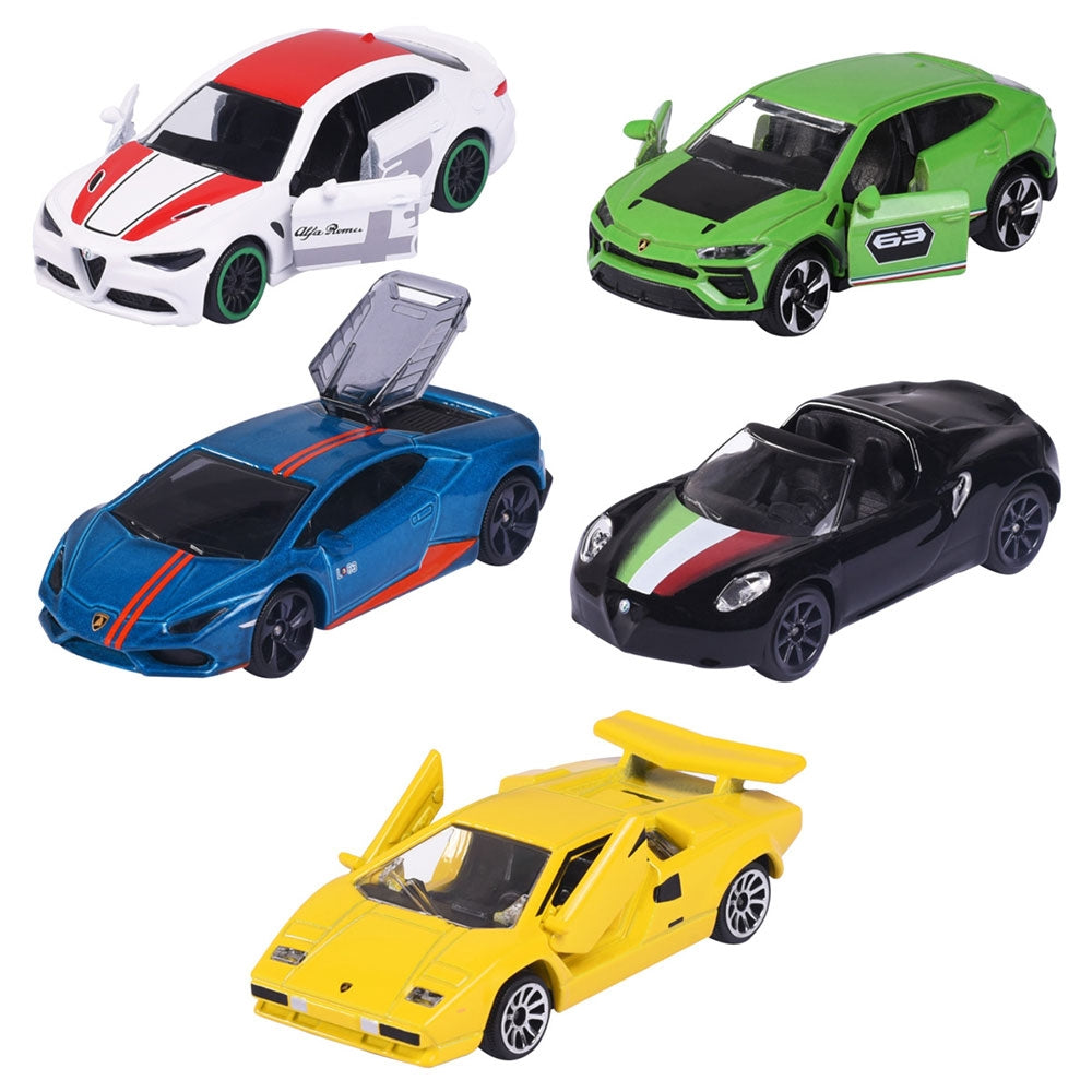 Set Majorette Dream Cars Italy cu 5 masinute din metal - gogobaby.ro