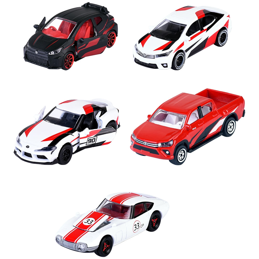 Set Majorette Toyota Racing cu 5 masinute - gogobaby.ro