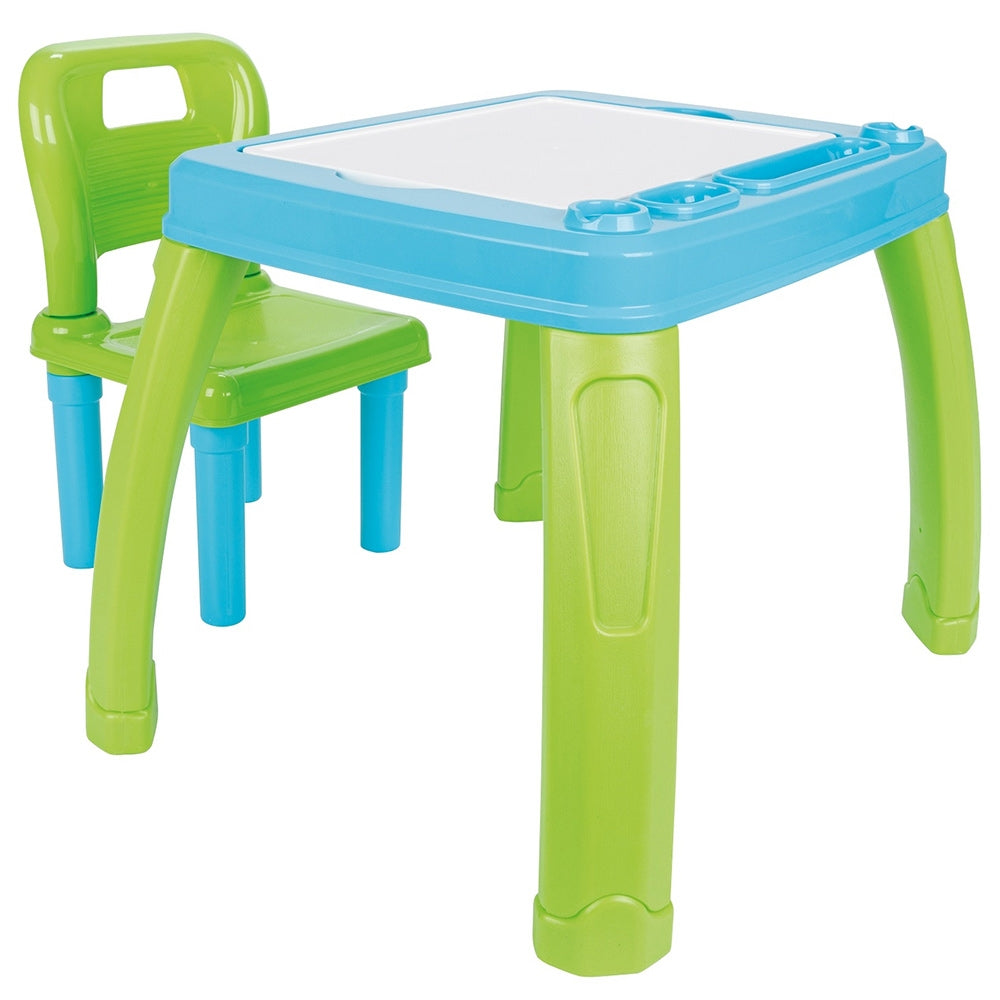 Set Masuta cu scaun pentru copii Pilsan Study Table blue - gogobaby.ro